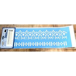 Carolyn's Tulip Border Stencil By American Traditional For Crafts & Home Decor B